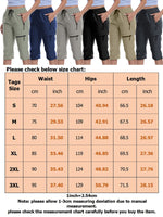 Capri for Women Athletic Casual Joggers Cropped Pants Activewear Cargo Pants with Zippers Pockets