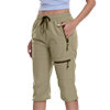 Capri for Women Athletic Casual Joggers Cropped Pants Activewear Cargo Pants with Zippers Pockets