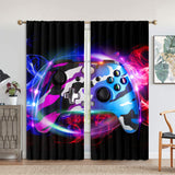 2Pcs Window Thermal Insulated Energy Efficient Thick Solid Room Rod Pocket Drapes Privacy UV Protection Bedroom Blackout Curtain