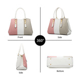 4 Pieces Set Tote Shoulder Handbag for Women, Fashion Top Handle Crossbody Bag Leather Satchel Purse Travel Business Bag