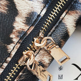 Leopard Leather Weekender Travel Bag for Women Men Cheetah Animal Print Duffle Overnight Tote Gym Bags