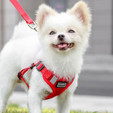 Pet Dog Puppy Harness & Leash Lead Set Traction Kit Adjustable Collar Reflective