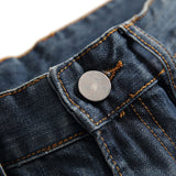 Men Ripped Jeans Straight Skinny Slim Fit Denim Pants Destroyed Frayed Trousers