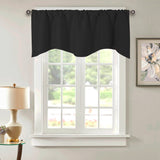 Cafe Kitchen Bathroom Short Blackout Curtain Panel Valance Drape Rod Pocket Deco