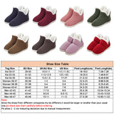 Women Warm Bootie Slippers Fluffy Plush Indoor Outdoor Winter House Shoes
