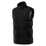 Men's Electric Vest Heated Jacket Thermal Heating Pad Winter Body Warmer 9 Areas