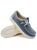 Men's Casual Canvas Shoes Slip on Sneakers Deck Shoes Comfort Loafer