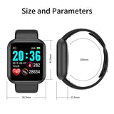 Smart Watch Y68 Waterproof Heart Rate Tracker Fitness Wristband For IOS Android