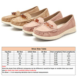 Women's Slip On Single Shoes Casual Round Toe Platform Comfortable Loafers Decor