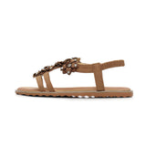 Women's Boho Rhinestone Casual Sandals Summer Beach Flip Flops Size 4.5-11.5