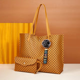 Women PU Leather Tote Shoulder Bag Handbag Satchel Purse With Clutch Bag Pom Pom