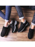 Womens Walking Shoes Winter Warm Fur Lining Ankle Boots Magic Tape Hiking Shoes