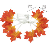 Halloween Decor Pumpkin LED String Light Fall Maple Leaf Fairy String Light Garden Twinkle Lights for Thanksgiving Christmas Birthday Gift