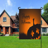 Halloween Fall Garden Flag Seasonal Garden Flags Vertical Double Sided Holiday Yard Flags for Outdoor Decorations, Ghost Pumpkin