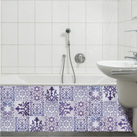Floral Collection Peel and Stick Tile Stickers 24 PC Set backsplash