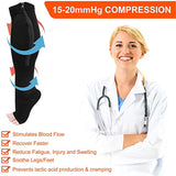 Zip Sox Compression Socks Zipper Leg Support Knee Open Toe Shaper Stockings