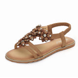 Women's Boho Rhinestone Casual Sandals Summer Beach Flip Flops Size 4.5-11.5