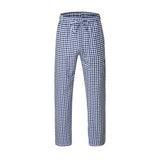 Mens Plaid Pants with Pockets Men Pajama Pants Drawstring Straight Leg Casual Pants