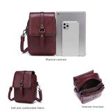 Women Vintage Crossbody Phone Bag, Small Messenger Shoulder Bag Cash Handbag Wallet Purse