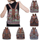 Women Vintage Backpack Handmade Knit Travel School Shoulder Bag Satchel Rucksack