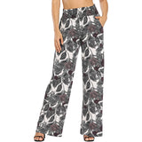 Boho Palazzo Pants for Women Floral Print Wide Leg Lounge Pants