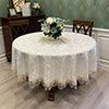 European Style Floral Round Tablecloth Elegant Table Cloth Cover Wedding Decor