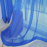 Rod Pocket Sheer Voile Curtain Panle Solid Color Tulle Scarf Valance Window Drapes
