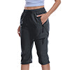 Capri for Women Athletic Casual Joggers Cropped Pants Activewear Cargo Pants with Zippers Pockets