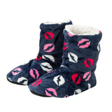 Women Men Winter Warm Boot Slippers Lips Design Flat Thicken Plus Velvet Slipper