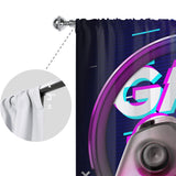 2Pcs Window Thermal Insulated Energy Efficient Thick Solid Room Rod Pocket Drapes Privacy UV Protection Bedroom Blackout Curtain