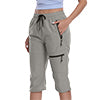 Capri for Women Athletic Casual Joggers Cropped Pants Activewear Cargo Pants with Zippers Pockets