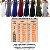 Womens Casual Summer Sleeveless Maxi Long Dress Side Split Tank Dress Plus Size T Shirt Sun Dress with Pocket