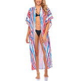 Lumento Women Beach Shirt Dress Casual Loose Button Up Bikini Cover Up Kaftan Dress