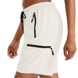 Womens Athletic Shorts for Hiking Running Workout with Zipper Pockets Lightweight Quick Dry Jogger Bike Short