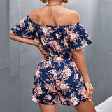 Ladies Sexy Off The Shoulder Rompers Women Fashion Jumpsuits