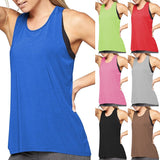 Women Sleeveless Crop Tank Tops Cross Back Crop Sport Top Running Workout Tank