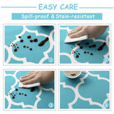 Round Tablecloth Wipeable Waterproof Oil-Proof Table Cloth Cover Home Room Decor