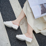 Ferndule Women's Wedge Platform Sandals Summer Slip On Beach Shoes