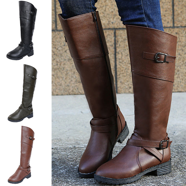 Women's Knee High Riding Boots Winter Casual Shoes Size 5-10