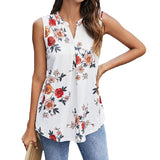 Lumento Womens Tank Tops V Neck Sleeveless Summer Shirts Loose Casual Tops Blouse