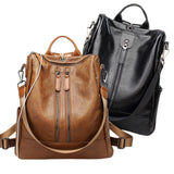 Women Handbag School Backpack Anti-Theft Waterproof Rucksack Zipper Shoulder Bag