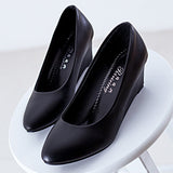 Womens Pumps Slip On High Wedge Heels Shoes Party Dress Shoes