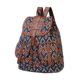 Women Vintage Backpack Handmade Knit Travel School Shoulder Bag Satchel Rucksack