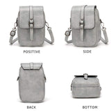 Women Vintage Crossbody Phone Bag, Small Messenger Shoulder Bag Cash Handbag Wallet Purse