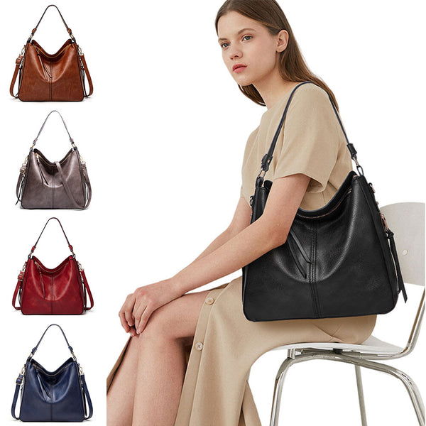 Women Leather Crossbody Shoulder Bags Top Handle Satchel Handbag Stylish Tassels Tote Purse for Mom Girl Girlfriend Gifts