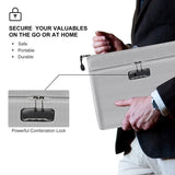 Waterproof Money Bag Fireproof Document Bag Cash Pouch Envelope Holder With Lock
