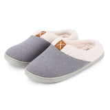 Women Men Slippers Plush Lined House Shoes Indoor Outdoor Anti-Skid Mules Slides