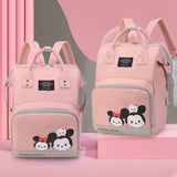 Zipper Pockets Waterproof Large Capacity Insulated Pockets Backpack Diaper Bag