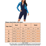 Women One Piece Swimsuit Long Sleeve Beachwear Rashguard Boyleg Front Zipper Diving Surfing Wetsuit Racerback Athletic Training Swimwear