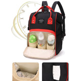 Zipper Pockets Waterproof Large Capacity Insulated Pockets Backpack Diaper Bag